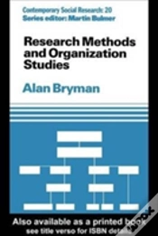 Capa do artigo Research Methods And Organization Studies
