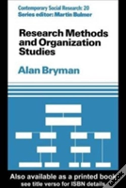 Capa do artigo Research Methods And Organization Studies