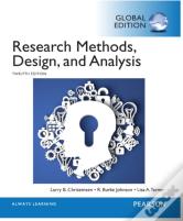 Research Methods, Design, And Analysis, Global Edition