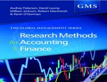 Research Methods For Accounting And Finance