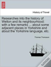 Capa do artigo Researches Into The History Of Welton An