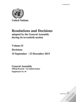 Capa do artigo Resolutions And Decisions Adopted By The General Assembly During Its Seventieth Session