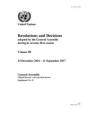Resolutions And Decisions Adopted By The General Assembly During Its Seventy-First Session - Preview