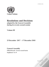 Capa do artigo Resolutions And Decisions Adopted By The General Assembly During Its Seventy-Second Session