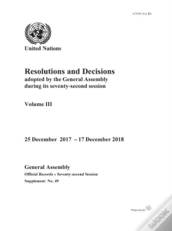 Capa do artigo Resolutions And Decisions Adopted By The General Assembly During Its Seventy-Second Session