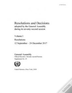 Capa do artigo Resolutions And Decisions Adopted By The General Assembly During Its Seventy-Second Session