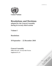 Capa do artigo Resolutions And Decisions Adopted By The General Assembly During Its Seventy-Third Session