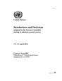 Resolutions And Decisions Adopted By The General Assembly During Its Thirtieth Special Session - Preview