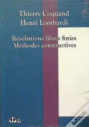 Capa do artigo Resolutions Libres Finies - Methodes Constructives