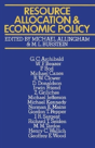 Resource Allocation And Economic Policy - Preview
