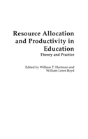 Resource Allocation And Productivity In Education - Preview