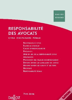 Capa do artigo Responsabilité Des Avocats ; Civile, Disciplinaire, Pénale (2e Édition)