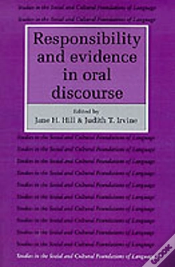 Capa do artigo Responsibility And Evidence In Oral Discourse
