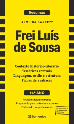 Capa do artigo Resumos - Frei Luís de Sousa, de Almeida Garrett - 11.º ano