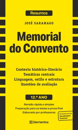 Capa do artigo Resumos - Memorial do Convento - José Saramago - 12.º ano