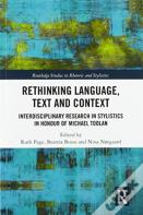 Rethinking Language, Text And Context