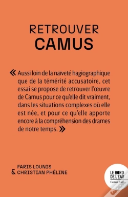 Capa do artigo Retrouver Camus