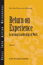 Return On Experience: Learning Leadership At Work - Preview