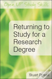 Returning To Study For A Research Degree