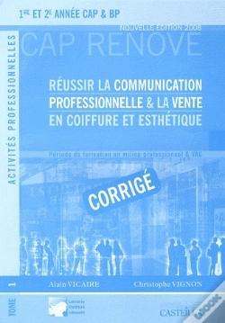 Capa do artigo Réussir La Communication Professionnelle Et La Vente En Coiffure Et Esthétique ; Corrigé