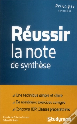 Capa do artigo Reussir La Note De Synthese 5 Edt