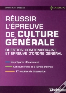 Capa do artigo Reussir L'Epreuve De Culture Generale A Sciences Po