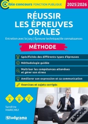 Capa do artigo Réussir Les Epreuves Orales : Méthode ; Catégories A, B Et C