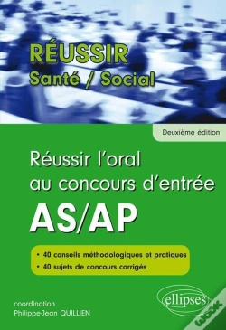 Capa do artigo Réussir L'Oral Au Concours D'Entrée As/Ap - 2e Édition