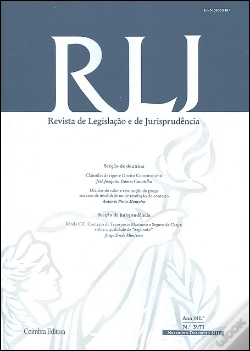 Capa do artigo Revista de Legislação e de Jurisprudência - Ano 141.º -  N.º 3971