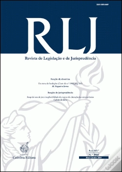 Capa do artigo Revista de Legislação e Jurisprudência