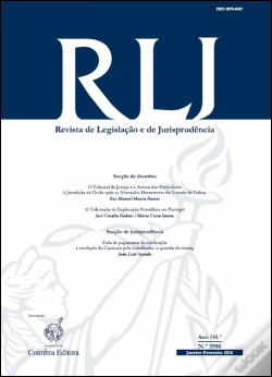 Capa do artigo Revista de Legislação e Jurisprudência