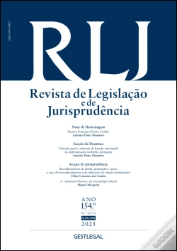 Capa do artigo Revista de Legislação e Jurisprudência