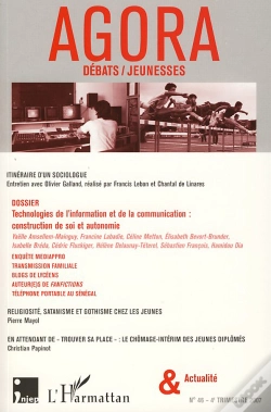 Capa do artigo Revue Agora Debats Jeunesses T.46; Technologies De L'Information Et De La Communication
