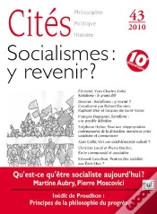 Capa do artigo Revue Cites Tome 43 : Socialismes ; Y Revenir ?