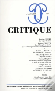 Capa do artigo Revue Critique T.730