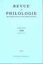 Revue De Philologie, De Littérature Et D'Histoire Anciennes Volume 73 : Fascicule 1 - Preview