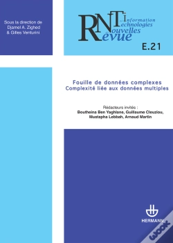 Capa do artigo Revue Des Nouvelles Technologies De L'Information, N° E-21. Fouille De Données Complexes