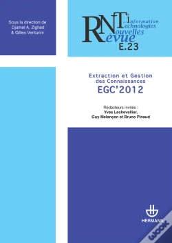 Capa do artigo Revue Des Nouvelles Technologies De L'Information, N° E-23 Egc 2012