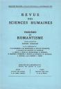 Revue Des Sciences Humaines, N 62-63/Avril - Septembre 1951 - Preview