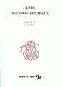 Revue D'Histoire Des Textes T.14-T.15 1984-1985 - Preview
