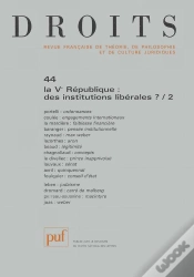 Capa do artigo Revue Droits T.44; La V République , Des Institutions Libérales ?