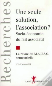 Capa do artigo Revue Du Mauss Numero 11 Une Seule Solution, L