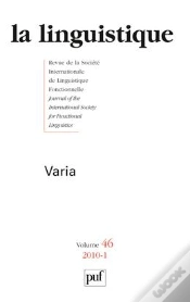 Capa do artigo Revue La Linguistique T.46