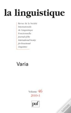 Capa do artigo Revue La Linguistique T.46