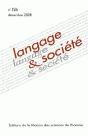 Revue Langage Et Societe T.126; Décembre 2008 - Preview