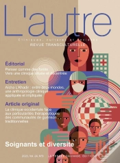 Capa do artigo Revue Lautre Soignants Et Diversite