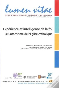 Capa do artigo Revue Lumen Vitae Numero 4 Experience Et Intelligence De La Foi - Le Catechisme De L'Eglise Catholiq