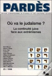 Capa do artigo Revue Pardès Tome 25 : Où Va Le Judaïsme ?