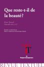 Revue Textuel, Nouvelle Série, N°3 : Que Reste-T-Il De La Beauté ? - Preview