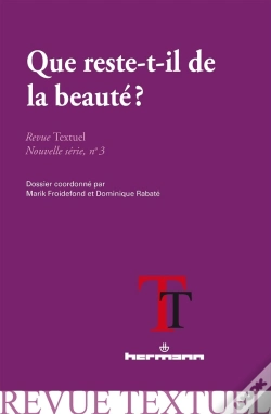 Capa do artigo Revue Textuel, Nouvelle Série, N°3 : Que Reste-T-Il De La Beauté ?